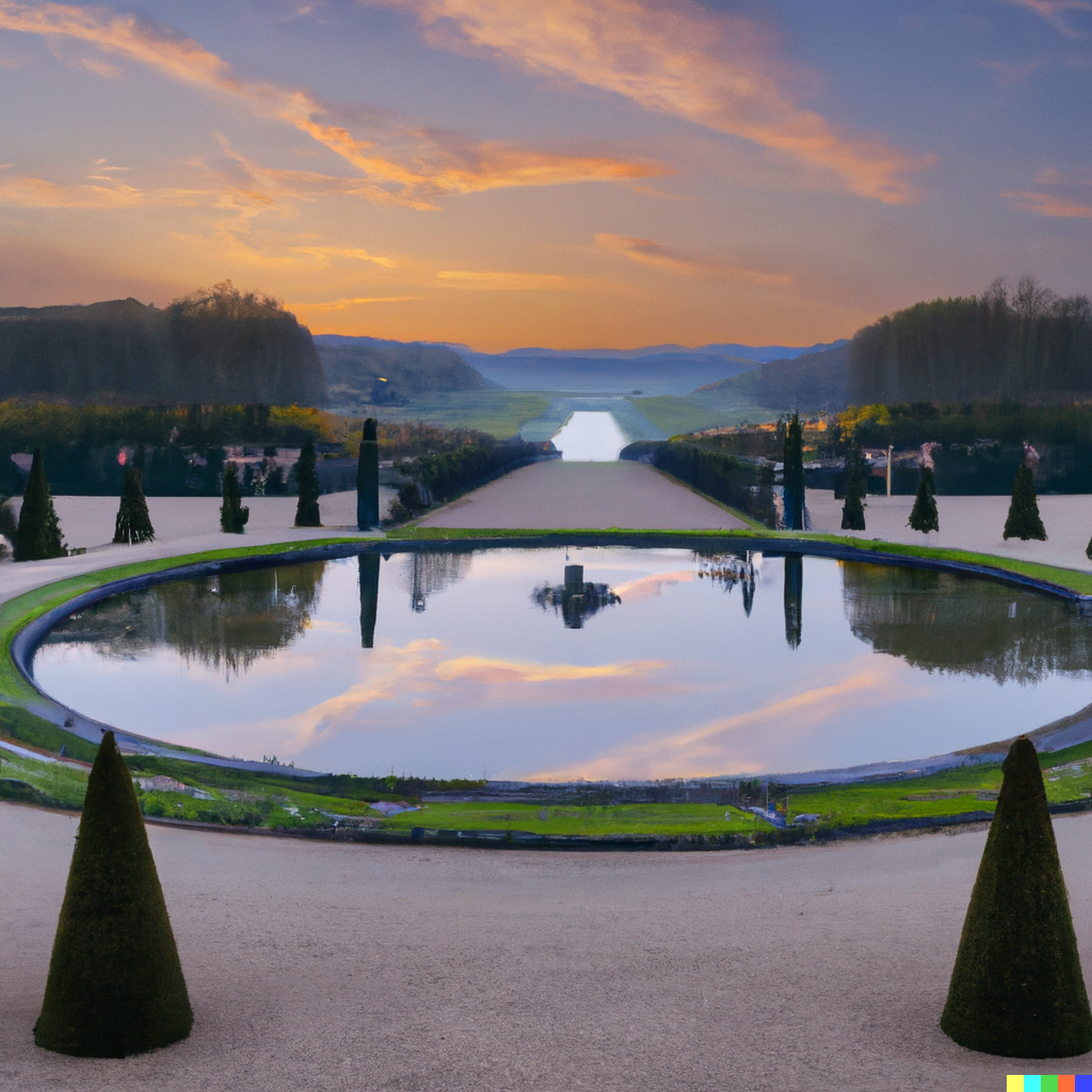 Set against the backdrop of the imposing Palace of Versailles, the Gardens stand as a testament to meticulous design and grandeur. Each path you traverse, each corner you turn, opens up a new vista of perfectly manicured lawns, intricate parterres, and charming groves.