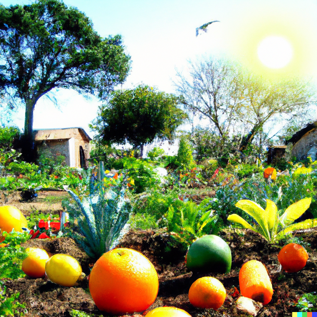 Urban foodscaping design illustrating the harmony of ornamental and edible plants in an urban setting