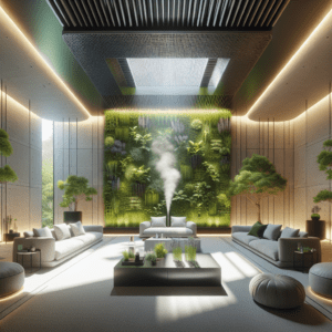 Fragrant architecture embedded essential oil diffusers in structural ...