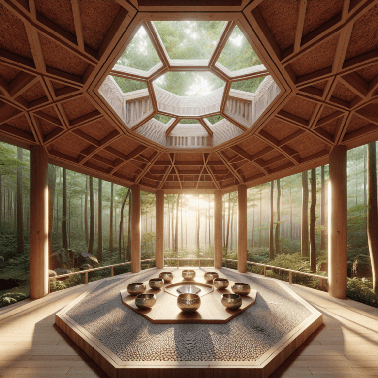 Triangular Structures Calm Architecture of calm: polygonal meditation spaces with integrated sound ...