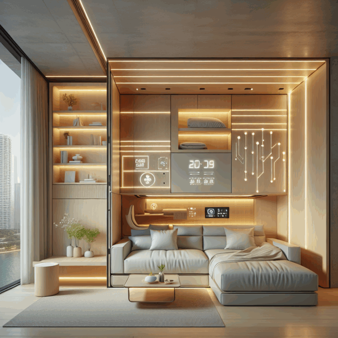 Image showcasing Modular Smart Furniture: Reconfigure Your Room with Ease
