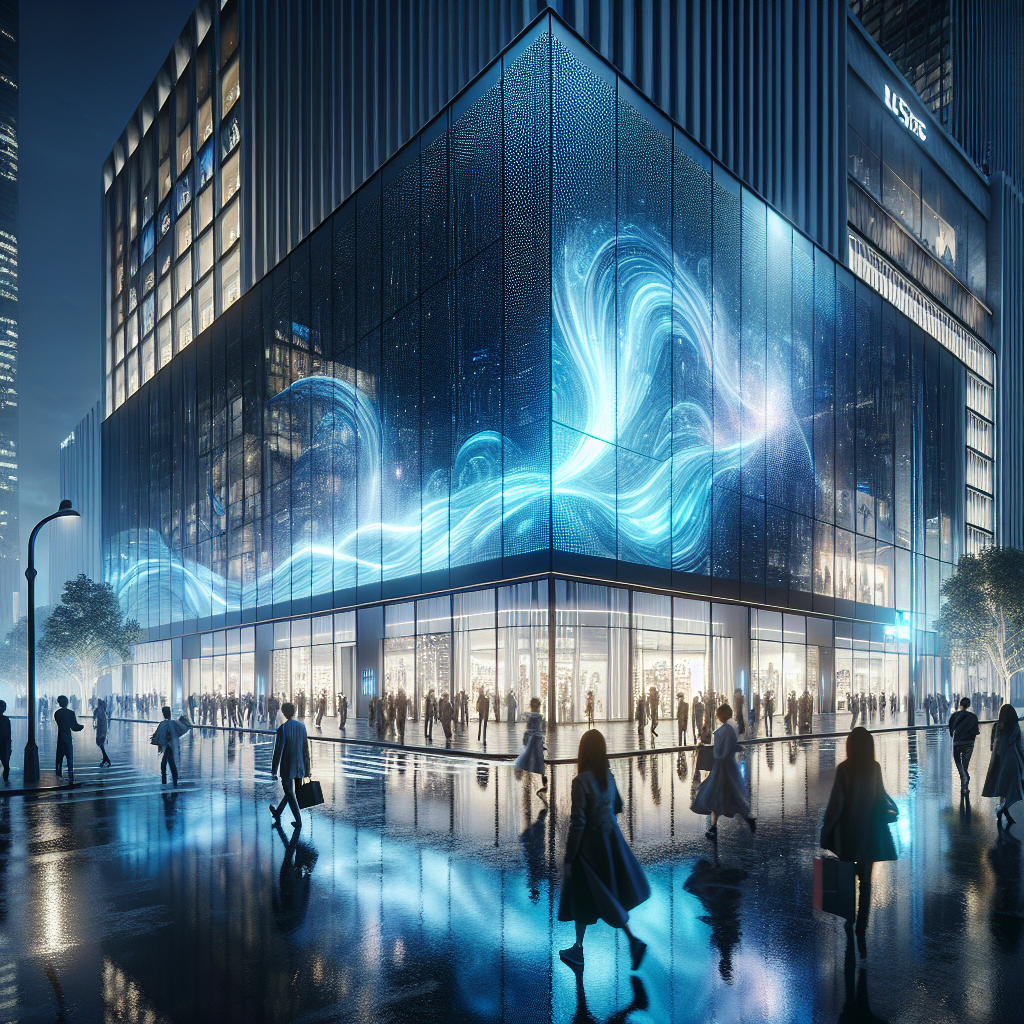 Adaptable store façades: digital signage adjusting to current events