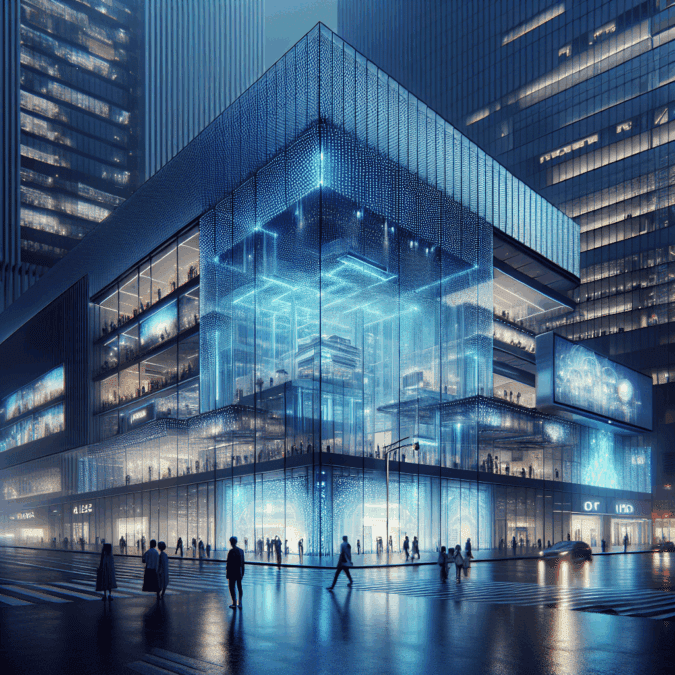 Adaptable store façades: digital signage adjusting to current events