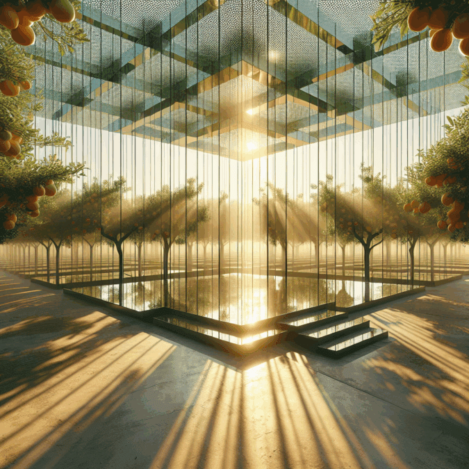 Image showcasing Surreal orchard expansions: bridging minimal design with orchard geometry