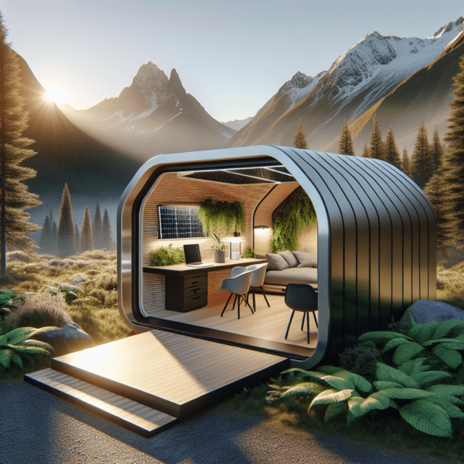 Nomadic offices: collapsible work pods for mobile professionals