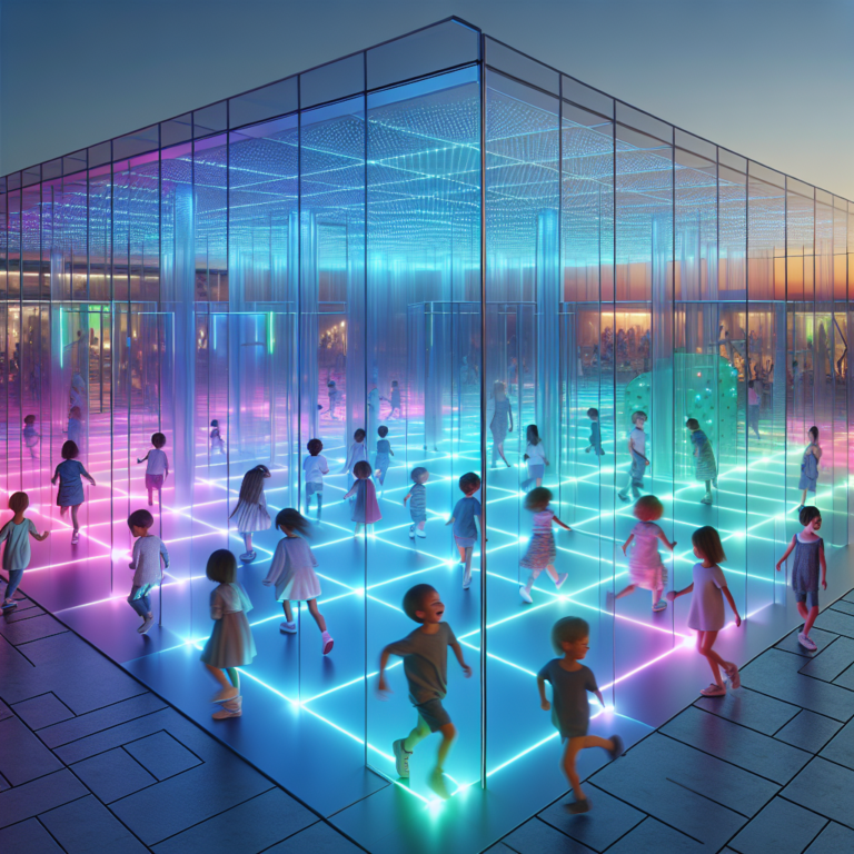 Playground labyrinth architecture: sensor-based lighting responding to ...