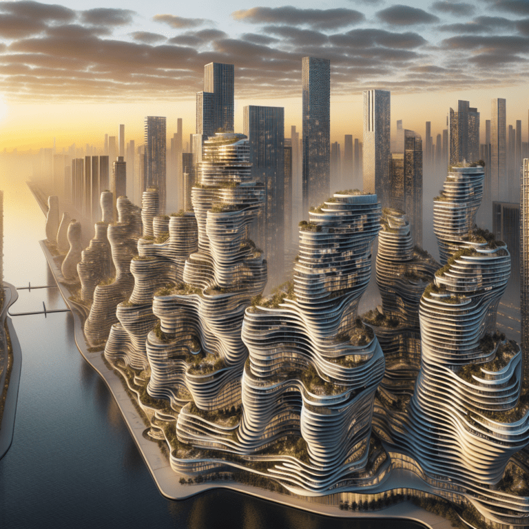 Undulating High Rise Wave-like balconies undulating: designs on downtown high-rises