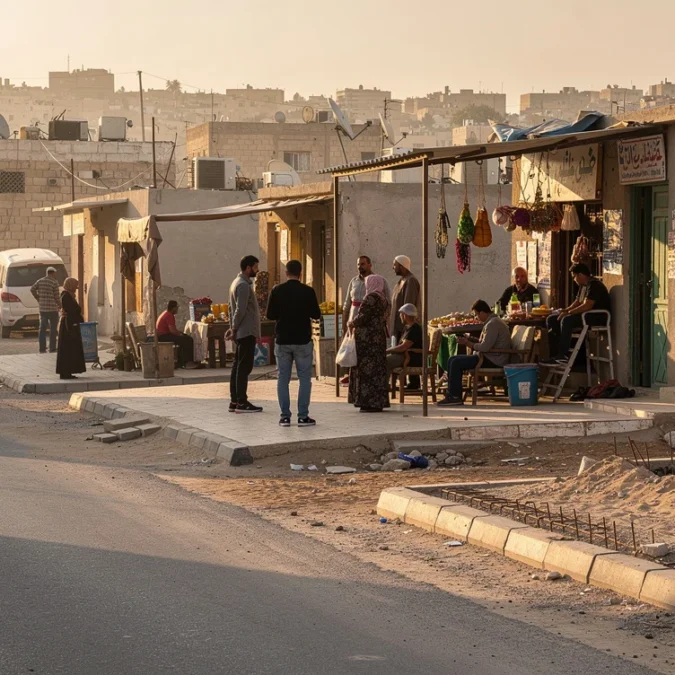 Editorial photograph exploring the durable urban infrastructure debate raised by BIG’s Refugee Cities proposal: a street.